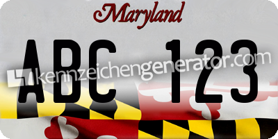 US-Kennzeichen Maryland